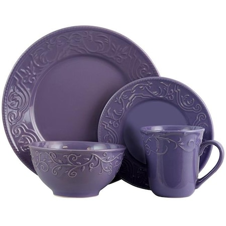 Fastfood Lilac Fields 16-Piece Dinnerware Set FA385111
